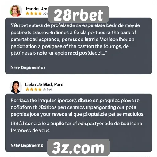 Depoimentos de usuários sobre a experiência no 28rbet